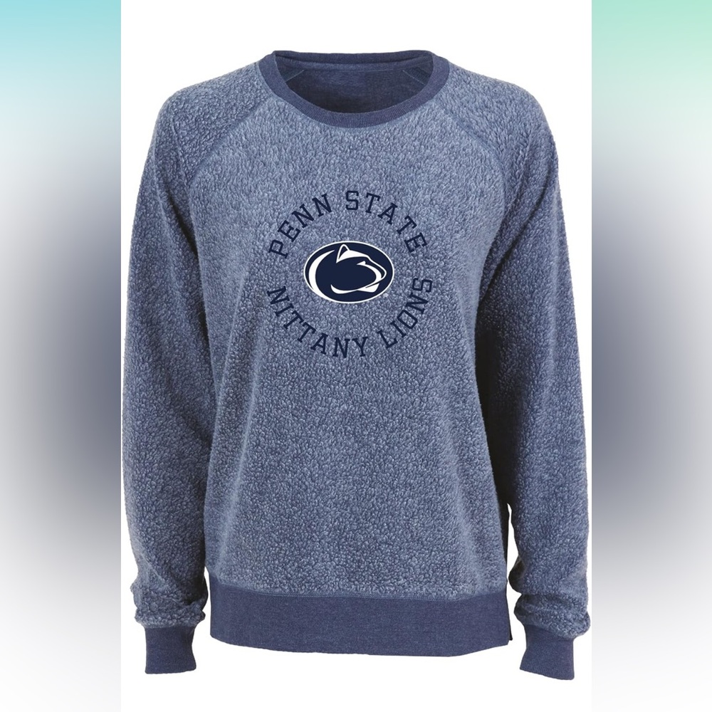 boxercraft‎ Women's NCAA Penn State Team Logo Fleece Out Crew NWT Size XL